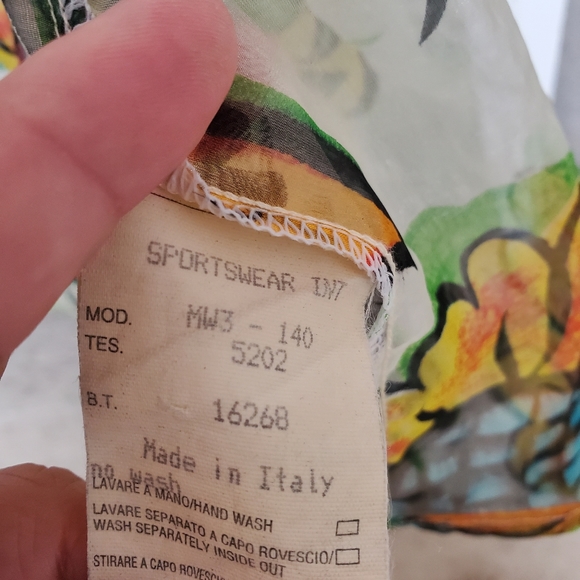 Vintage Moschino 90's Hippie, multicolour shirt, long sleeve, - Picture 5 of 8